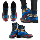 Dragonfly Shoes, Womens Leather Boots, Vegan Shoes, Outdoor Shoes, Womens Winter Boot, Dragonfly Rain Shoes, Bohemian Shoes - up lai