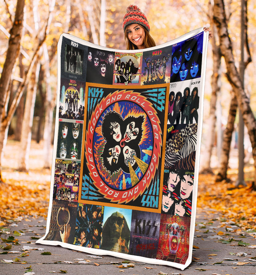 Kiss Blanket Kiss Rock Band Quilt