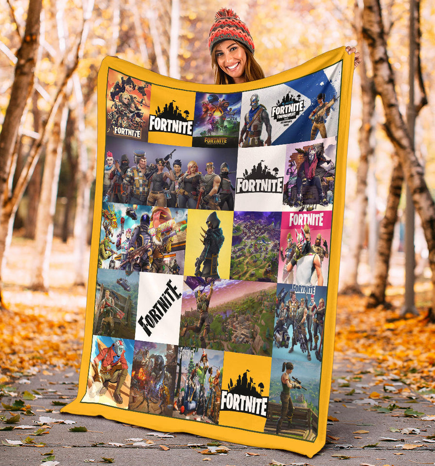 Fortnite 3D Quilt Blanket