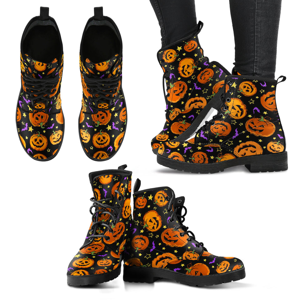 Pumpkin Faux Fur Boots