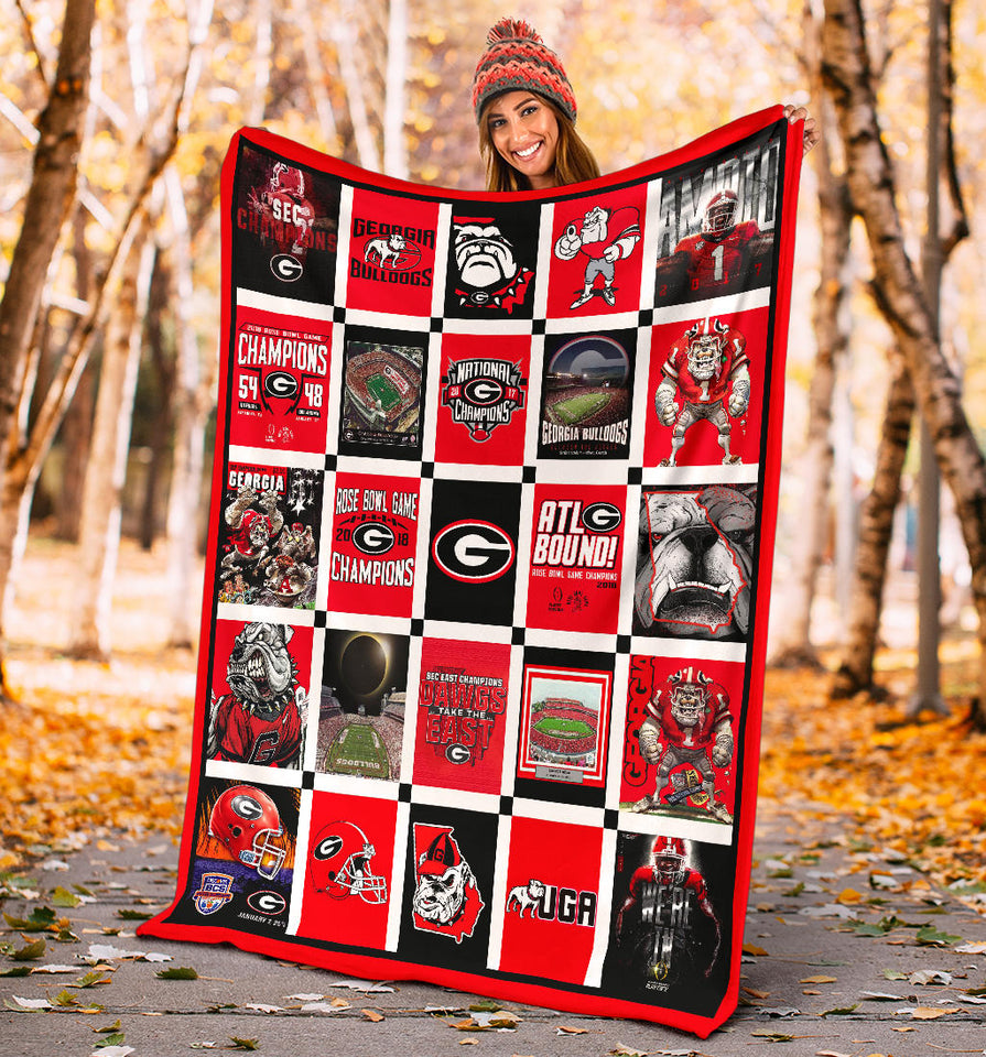 Georgia Bulldogs Ver1 Blanket