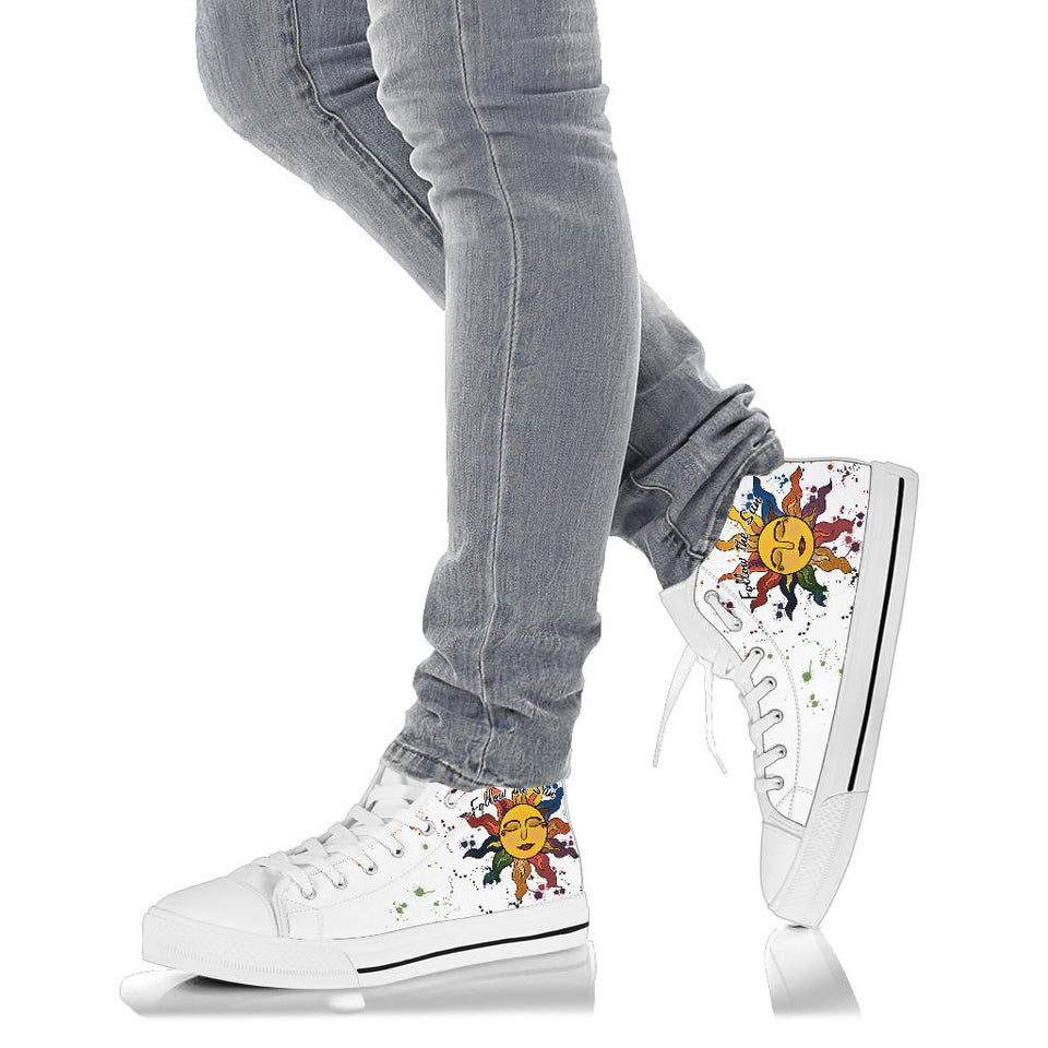 Hippie Sun hand painted shoes