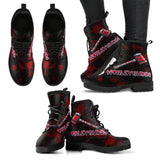 Harley Quinn Neon Sign Women's Canvas Boots