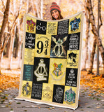 Harry Potter Blanket, Harry Potter Quilt - Cozy Plush Fleece, Sherpa Blanket - PL
