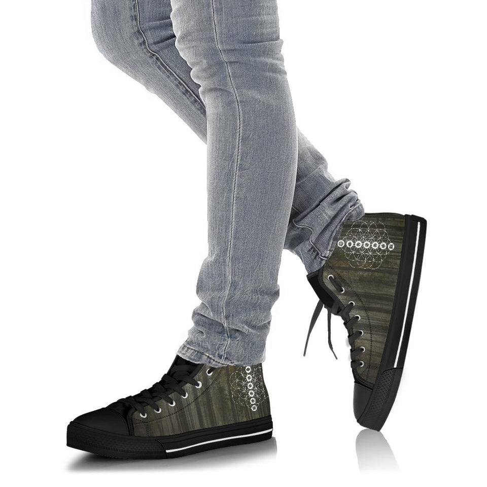 Womens Leather Boots, Tree Of Life, Handmade Crafted, Chakra, Streetwear
