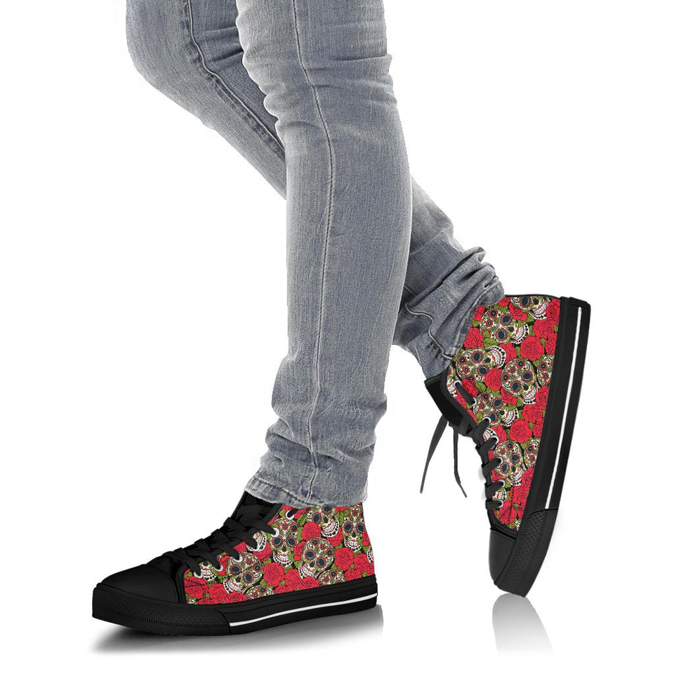 Womens Skull Boots, Womens Leather Boots high top