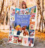 Rudolph The Red Nosed Reindeer Blanket