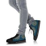 Handcrafted Boots, Gold Mandala