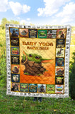 Baby Yo-da Quilt Star-Wars Quilt Mandalorian Quilt - Yo-da Funny Quilt Gift Idea For Men Women - Birthday Gift Quilt for Sofa Chair Bed Office Travelling Camping - Lap Blanket (45 x 50 inches) PL
