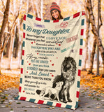 To My Daughter Air Mail Blanket copy