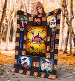 Halloween Flamingo Blanket