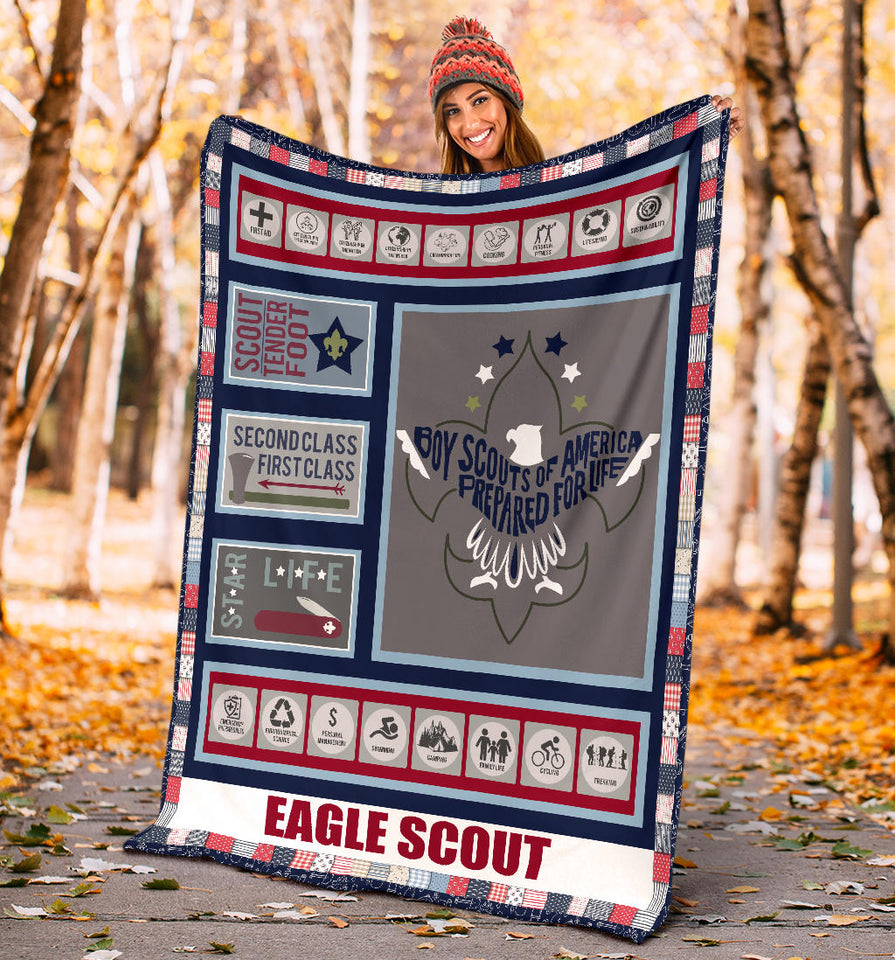Eagle Scout 3D Quilt Blanket