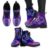 Sun Moon, Handcraft Boots, Womens Boots, Leather Shoes, Vegan Boots