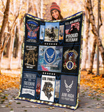 Airforce Veteran Blanket
