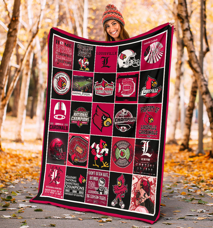 Louisville Cardinals Blanket