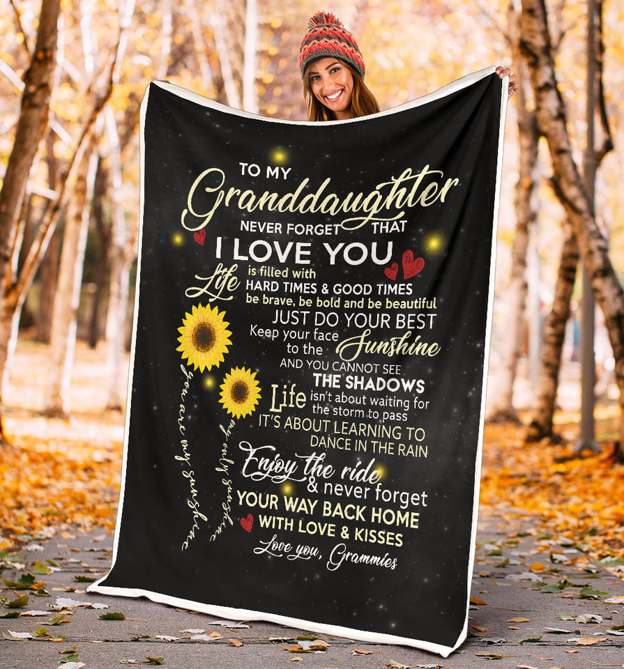 to My Granddaughter Never Forget That I Love You