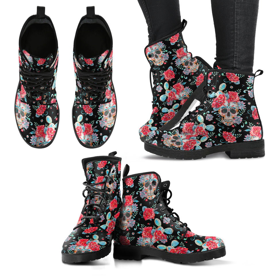 Skull Lovers, Leather Shoes, Womens Skull Boots, Vegan Leather Boots, Winter Boots, Rain Boots Womens, Bohemian Shoes, Hippie Boots