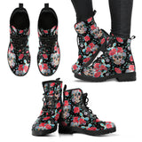 Skull Lovers, Leather Shoes, Womens Skull Boots, Vegan Leather Boots, Winter Boots, Rain Boots Womens, Bohemian Shoes, Hippie Boots