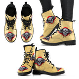 Womens Skull Boots, Wolf Shoes, premium Shoes Women, Womens Leather Boots