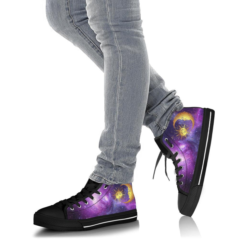 Sun Moon Mandala, Cosmic Galaxy Stars, Women's Boots