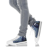 The doctor police public call box lord of time design custom converse high top shoes who sneakers trainers printed