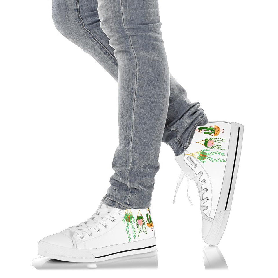Hanging plants Hand painted shoes