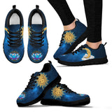 Sun Moon Mandala, Lotus Gold Chakra, Women's Boots