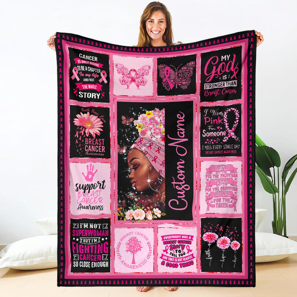 Breast Cancer Awareness Hopes Throw Blanket1 copy