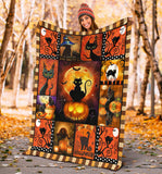 Halloween Cat Blanket Fleece