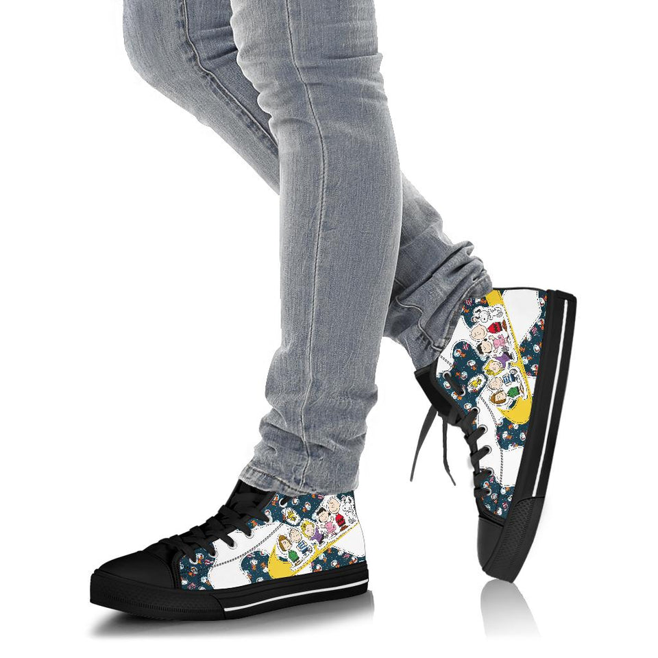 snoopy Custom Movie Shoes black