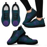 Purple Sun and Moon, Womens Leather Boots SNEAKERS