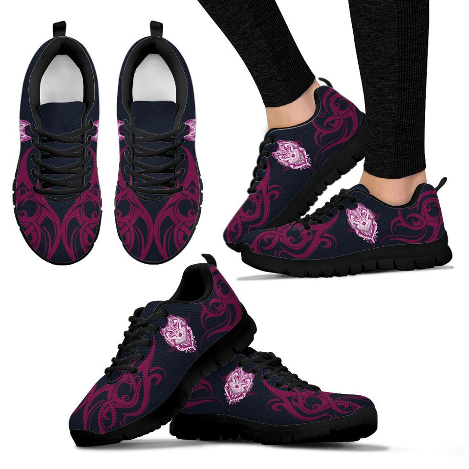 Tribal Wolf, Womens Leather Boots, Wolf Boots