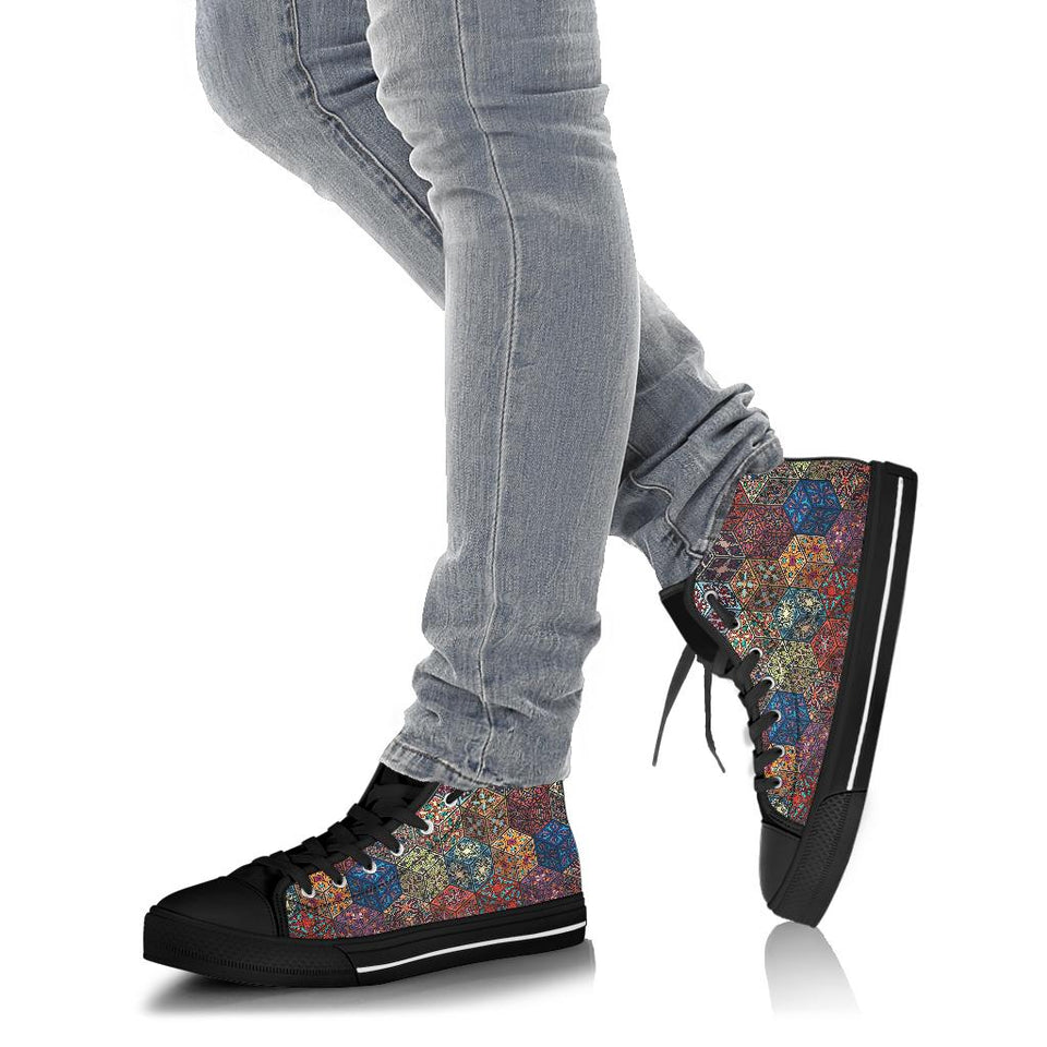 Mandala Boxes, Polar Boots, Multi Colored, Lace Up Boots, Women's Boots