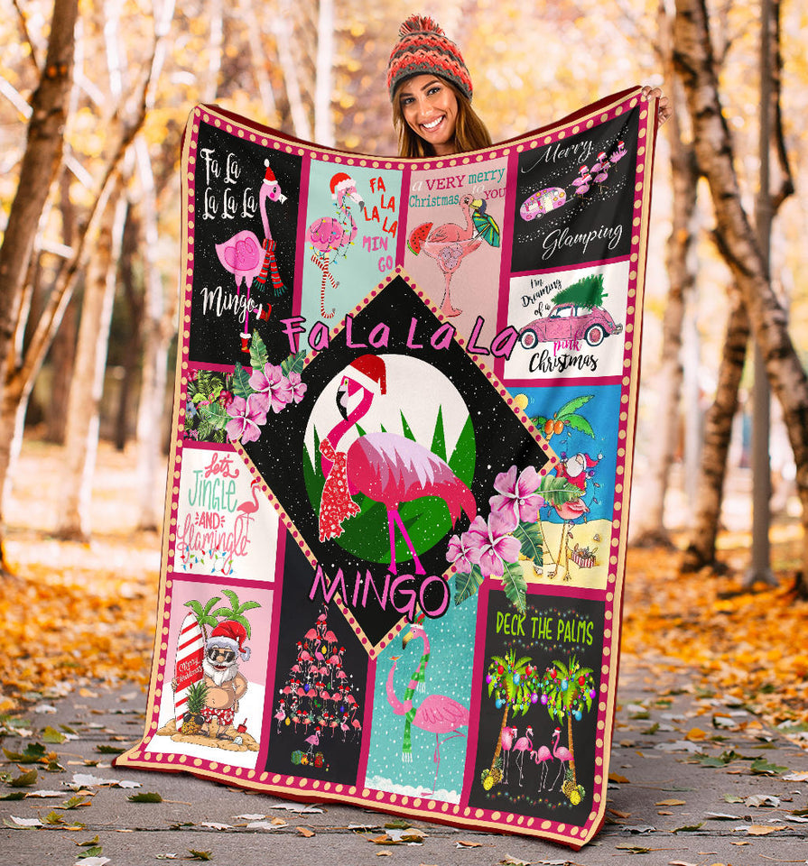A Very Pink Christmas Blanket
