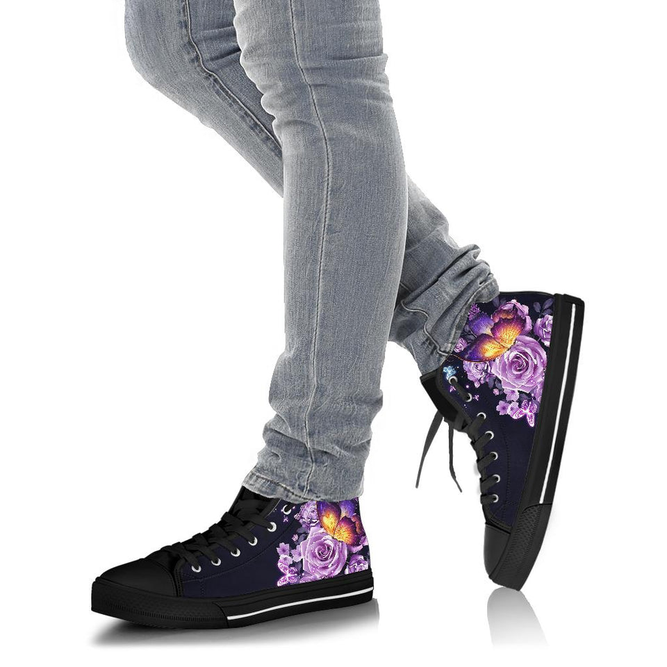 Butterflies on BOTH Sides Of Shoes black