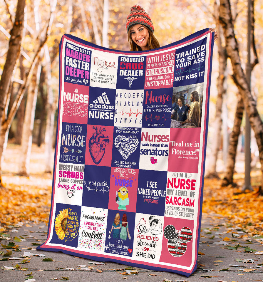 Nurse Blanket Nurse Quotes Quilt