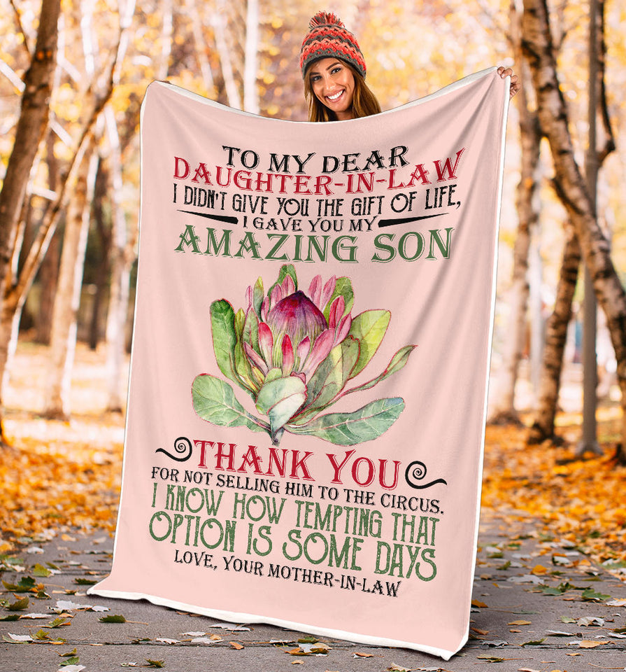To My Dear Daughter In Law I Gave You My Amazing Son