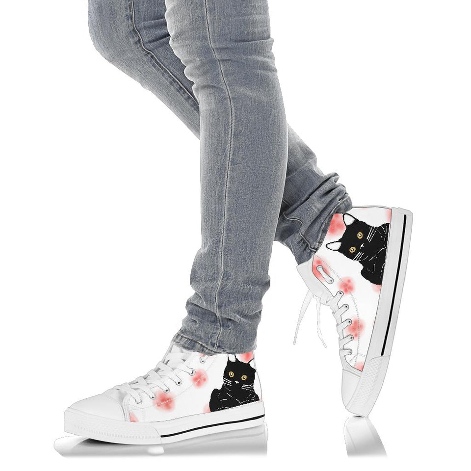 Cute Cats High Top Shoes, Cats For Girl High Top Sneaker