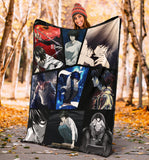 L Death Note Fleece Sherpa Throw Blanket Quilt for Bedroom Living Room 2