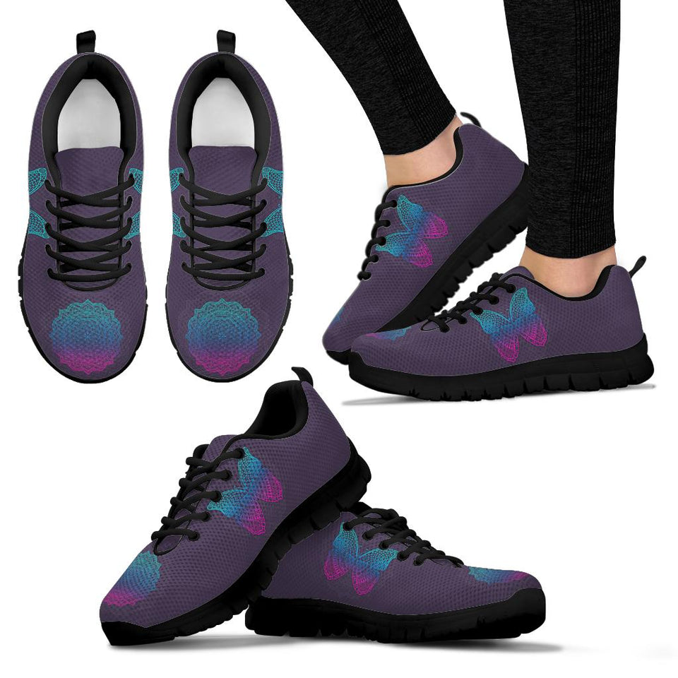 Mandala Butterfly, Handmade Crafted SNEAKERS