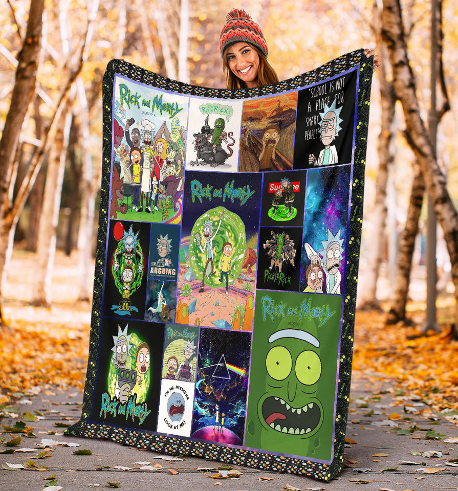 Rick and Morty Blanket