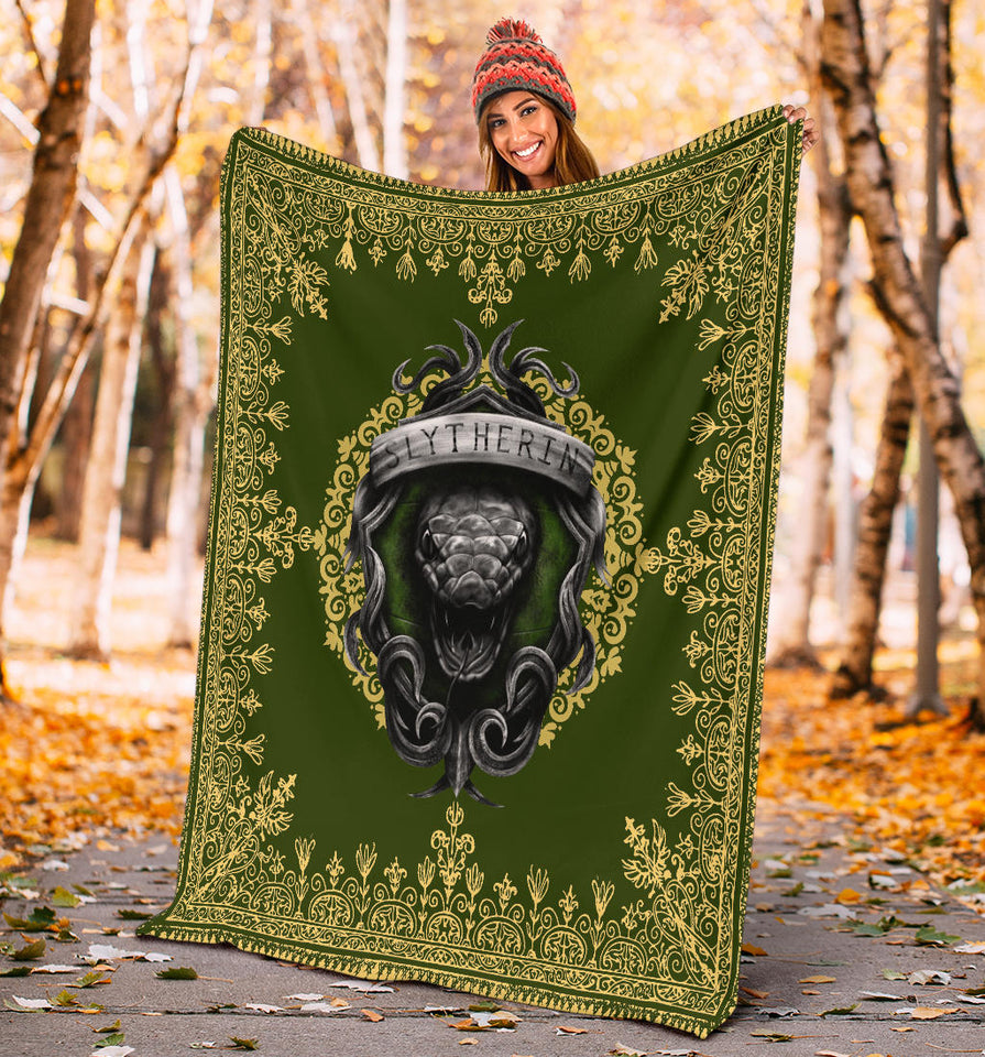 Mandala The Slytherin Snake Harry Potter Blanket copy