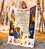 Beauty and the beast blanket