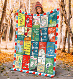 Dr.seuss Books Blanket Version 2