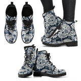 Handmade Shoes Women, Sugar Skull Boots, Womens Skull Boots, Handcrafted Boots, snow Boots Women, Rain Shoes, Platform Combat boot