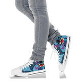 Stitch Custom Hi Top, Lilo And Stitch Fashion Hi Top, Walt Disney Custom Shoes, Cartoon Movie Unisex Hi Top