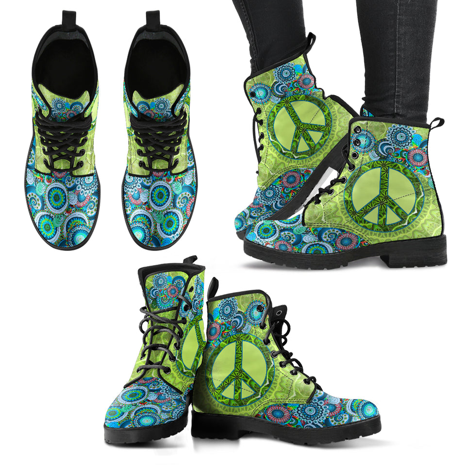 Womens Leather Boots, Mandala Piece, Fashion Shoes, Womens Boots