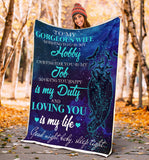 To My Gorgeous Wife Blanket