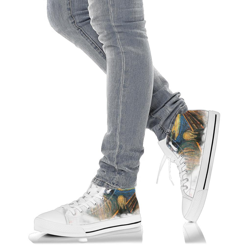 The Scream painting, Custom Made Shoes