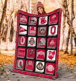 Ohio State Buckeyes Blanket V2